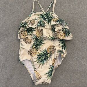 Starting Out Baby Girl Tropical Pineapple Swim Suit
